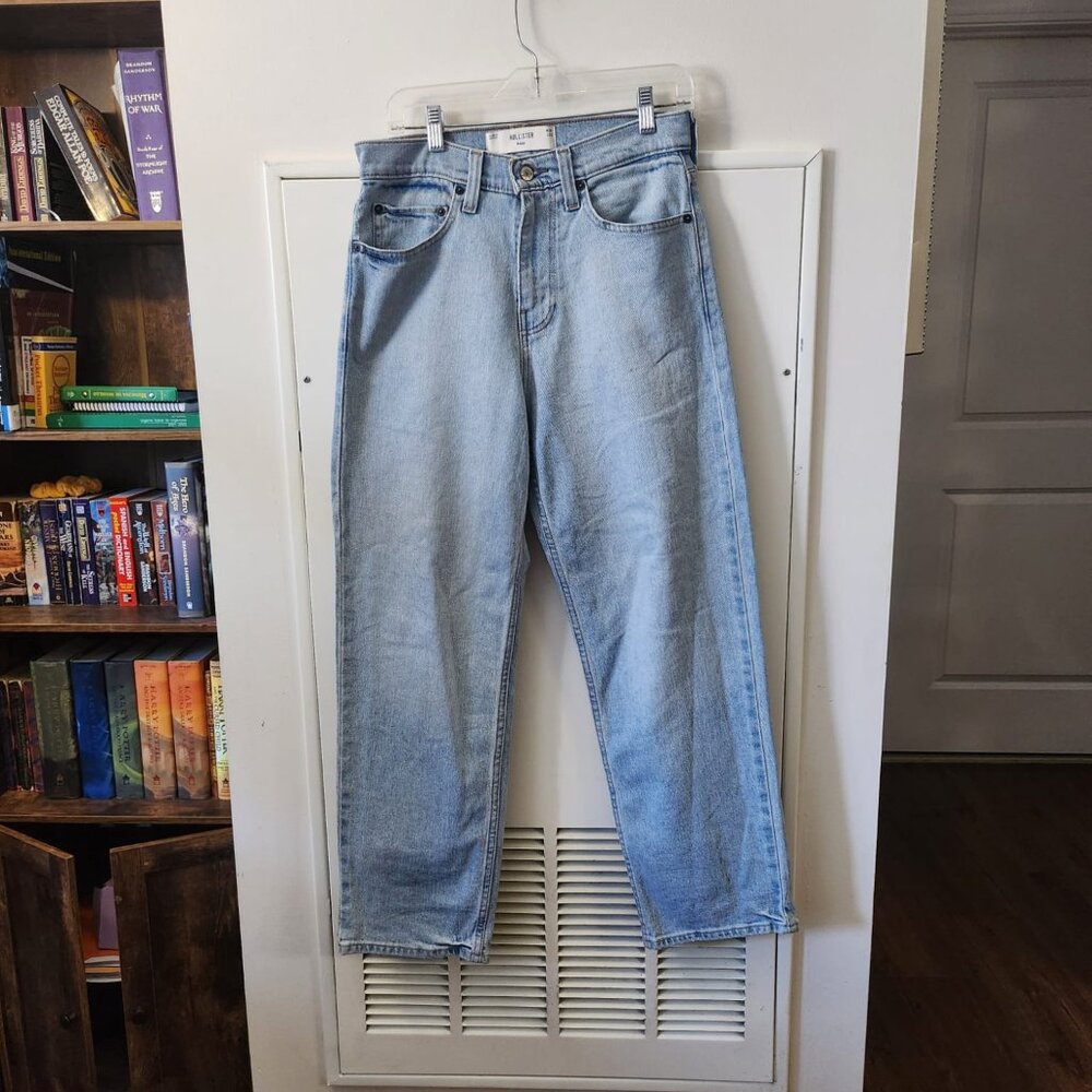 Hollister Baggy Y2K Light Wash Jeans W28 L30 Vintage Style
